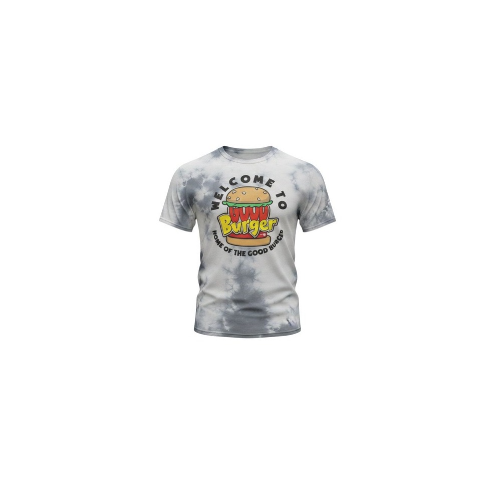 rue21 Good Burger T-Shirt Mens M Gray NWT Nickelodeon Tie Dye Graphic Tee
